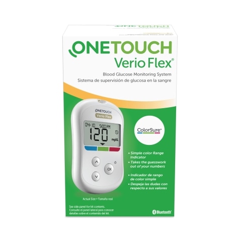  OneTouch Ultra Plus Flex Value Diabetes Testing Kit, Blood  Sugar Test Kit Includes Blood Glucose Meter, Lancing Device, Lancets,  OneTouch Ultra Plus Diabetic Test Strips, & Carrying Case