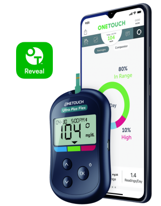 OneTouch Reveal mobile application for OneTouch Ultra Plus Flex™ meter