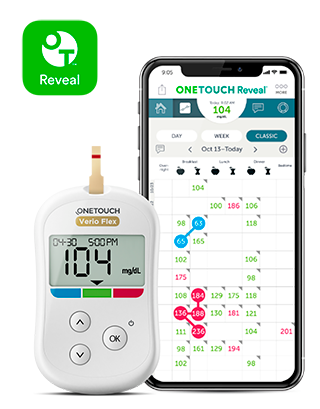OneTouch Reveal mobile application for OneTouch Verio Flex® meter